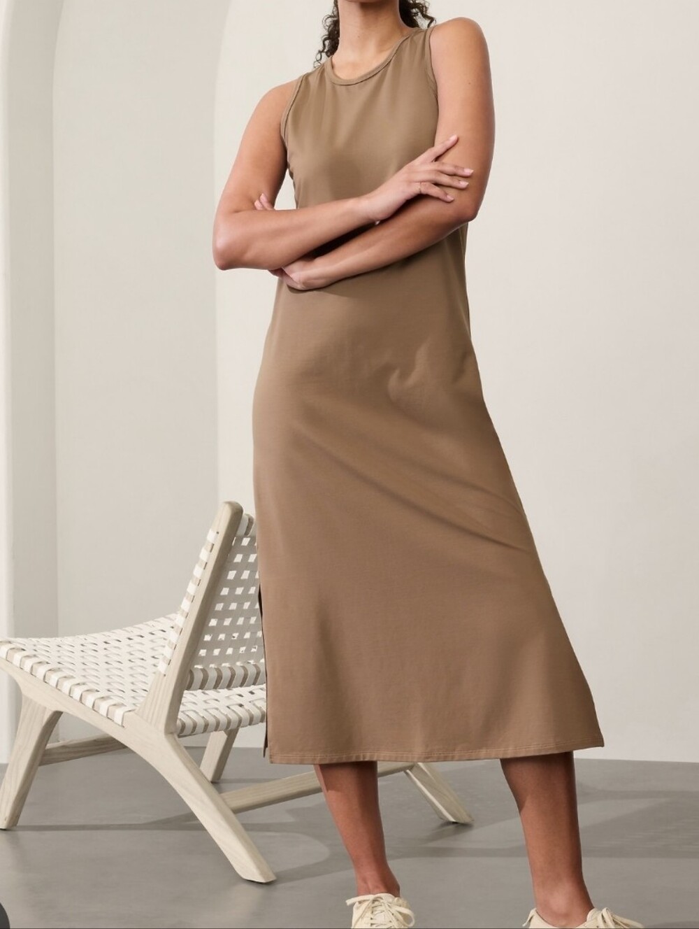 Athleta Sleeveless Midi Dress Small